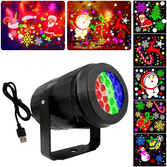 Snow Flake Christmas Projector 1pc LED