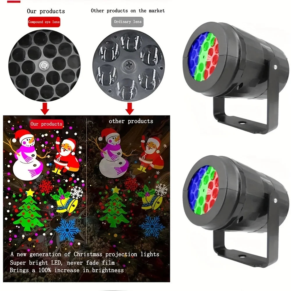 Snow Flake Christmas Projector 1pc LED